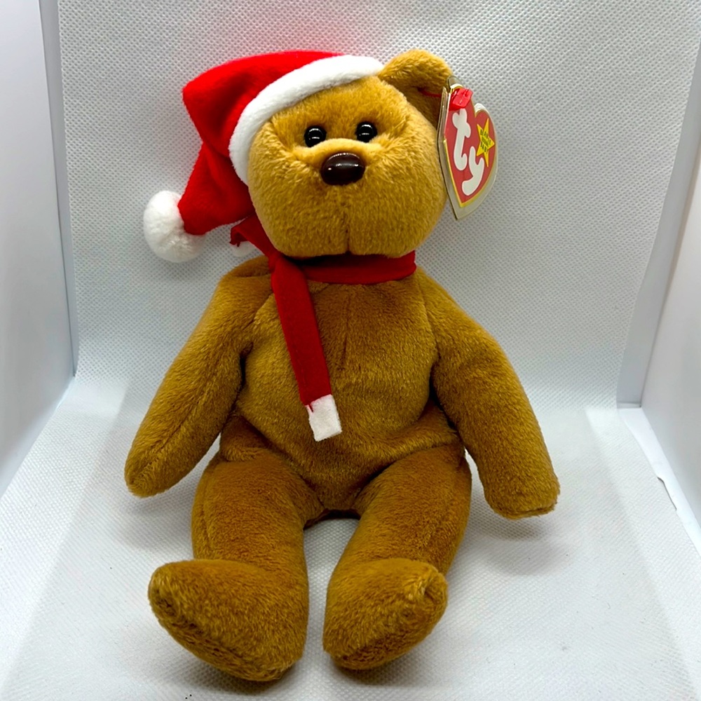 1997 Christmas Teddy Beanie Baby —RARE & UNIQUE ERRORS